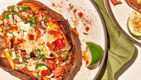 Easy Stuffed Taco Sweet Potatoes