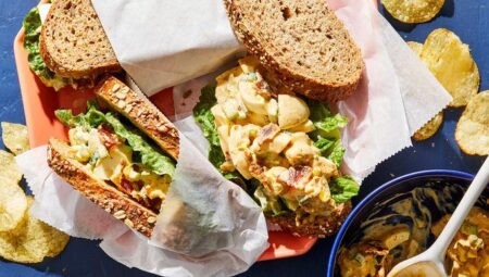 Air Fryer Loaded Egg Salad Sandwiches