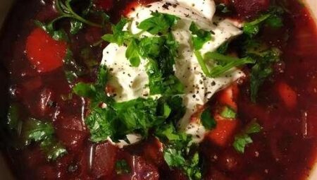 Beef and Beet Borscht