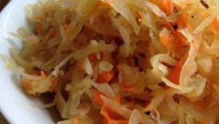 Polish Sauerkraut and Carrot Salad