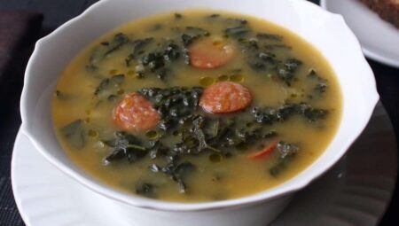 Caldo Verde (Portuguese Sausage Kale Soup)