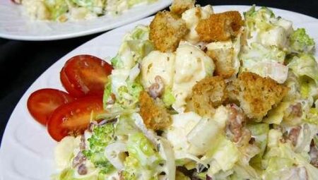 Broccoli and Cauliflower Salad