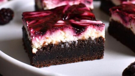 Blackberry Cheesecake Brownies