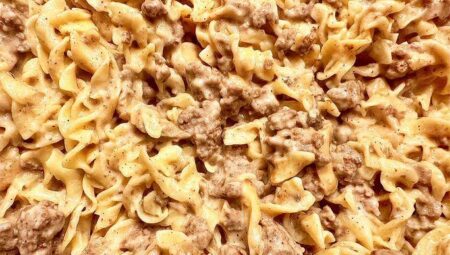 Ground Beef Stroganoff Casserole