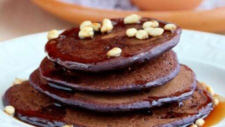 Blue Cornmeal Pancakes