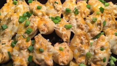 Buffalo Chicken Stuffed Shells