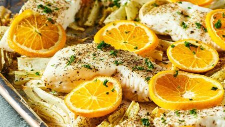 Sheet Pan Halibut with Orange and Fennel