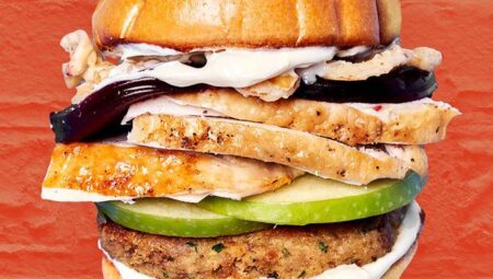 Ultimate Thanksgiving Leftovers Burger