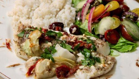 Mediterranean Baked Cod