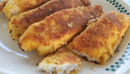 Almond Panko Crusted Tilapia