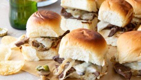 Philly Cheesesteak Sliders