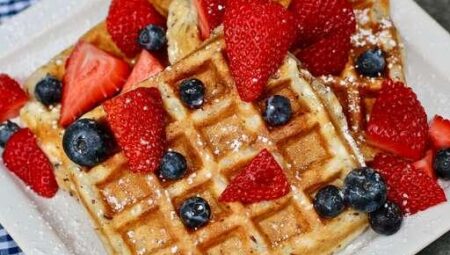 Light and Fluffy Vegan Waffles