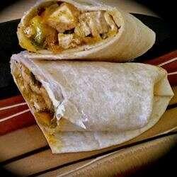 Fajita-Style Vegan Tofu Burrito