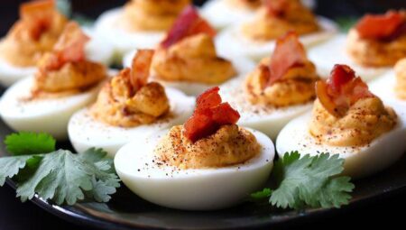 Chipotle Bacon Deviled Eggs